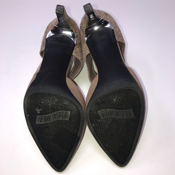 Revolution High Heels – Almond Toe, Faux Leather – Dark Tan – Size 6.5 - Picture 10 of 12